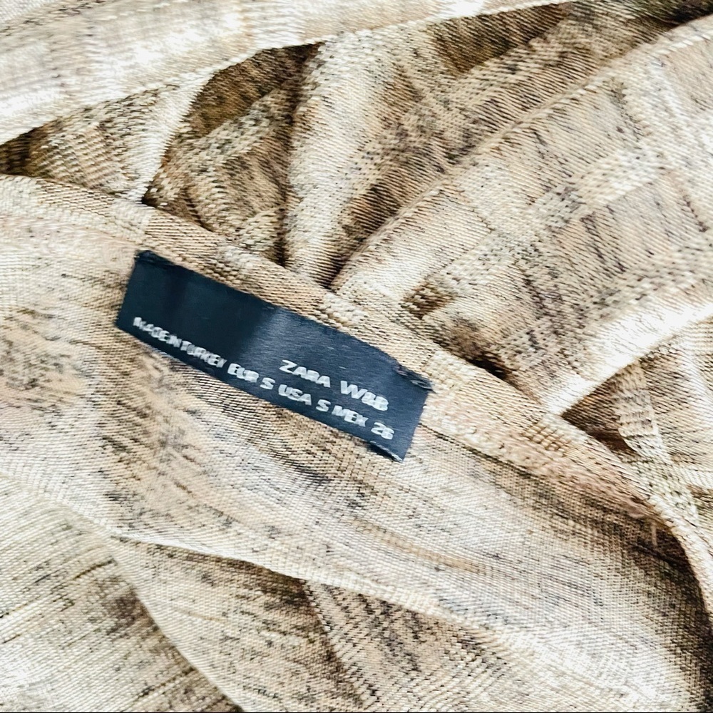 Zara Textured Y2K‎ Knit Top – Neutral Taupe resort wear Size S - Picture 5 of 5